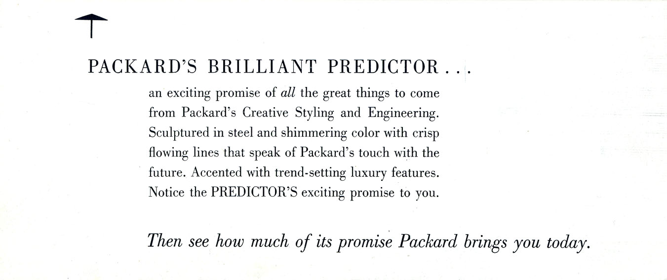 1956 Packard Predictor Brochure Page 1